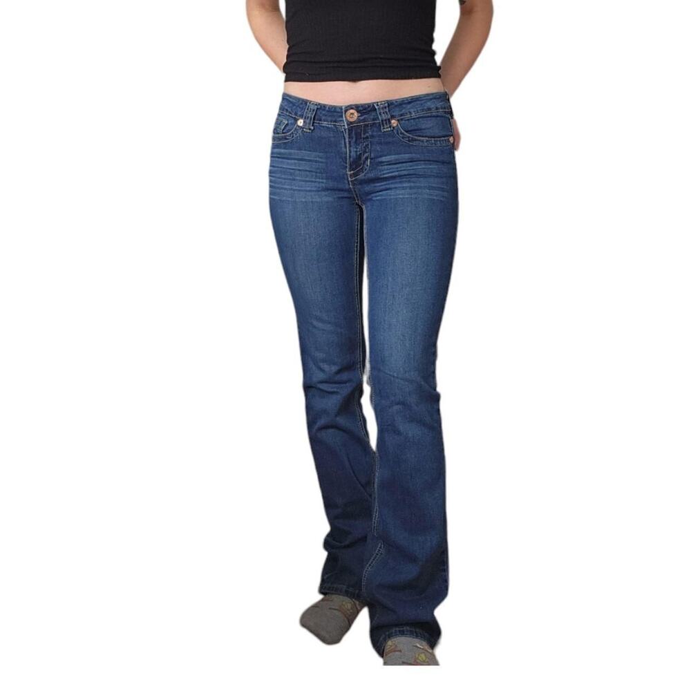 Makers of True Originals Women's Boot Cut Jeans - Dark Blue Denim